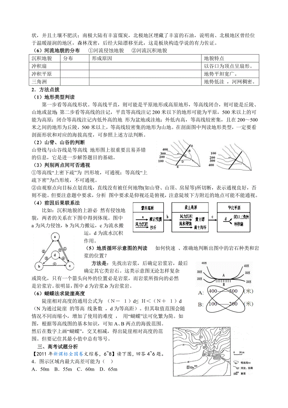 地形专题学生卷_第3页