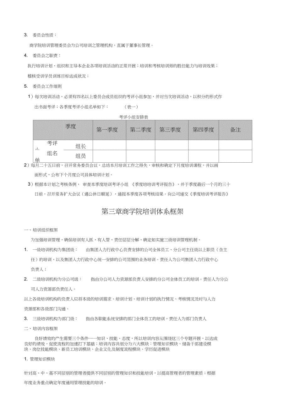 集团商学院培训管理体系建设方案_第5页