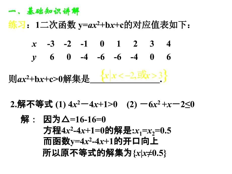 一元二次不等式及其解法课件4_第5页