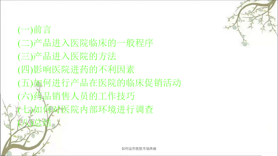 如何运作医院市场终端课件_第2页