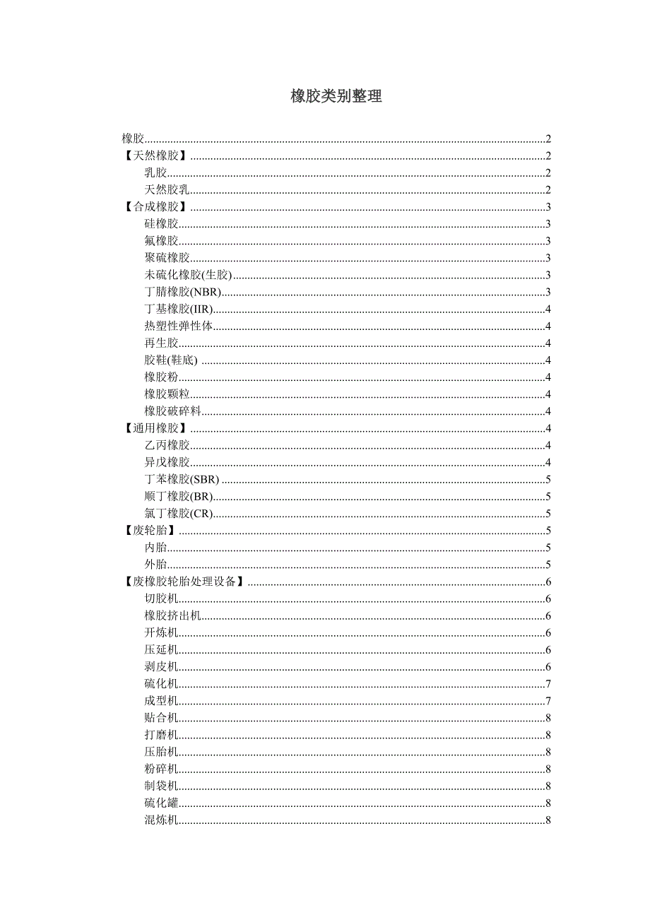 橡胶类别整理.doc_第1页