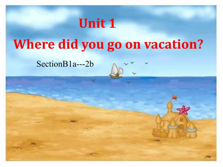 Unit1Where did you go on vacation？SectionB 1a--2b_第1页