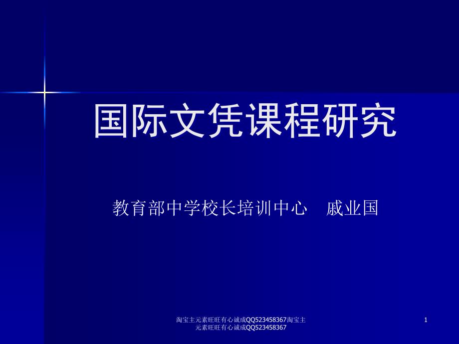 国际文凭课的研究_第1页