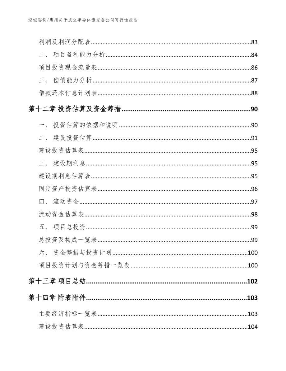 惠州关于成立半导体激光器公司可行性报告范文模板_第5页