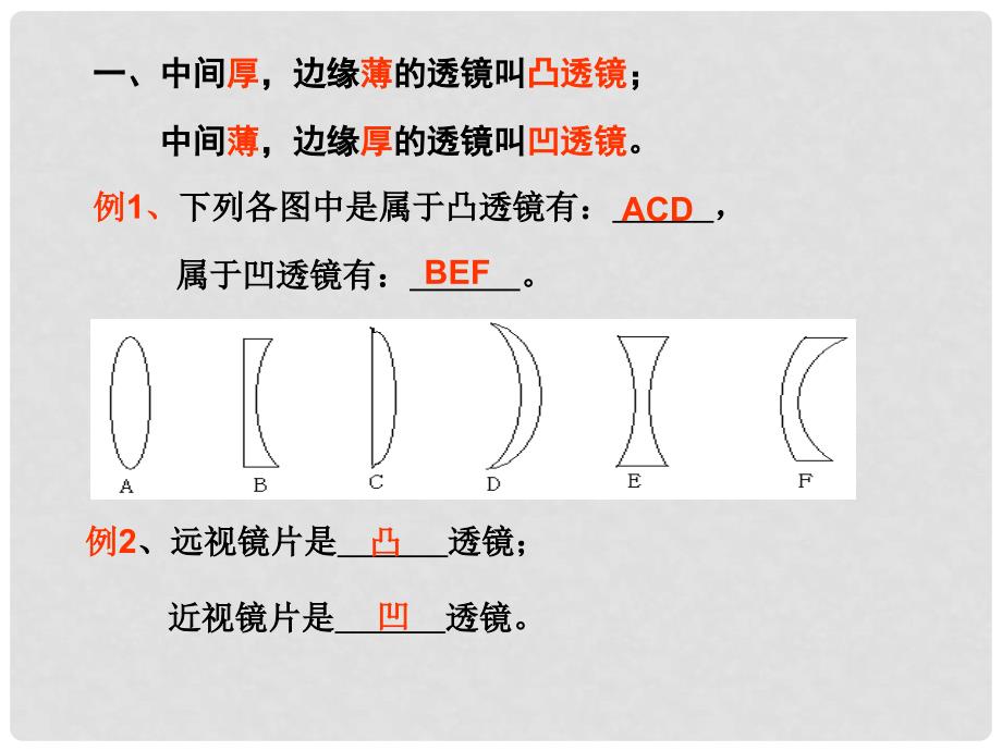 中考物理总复习PPT课件（八年级上）人教版4、透镜及其应用_第2页