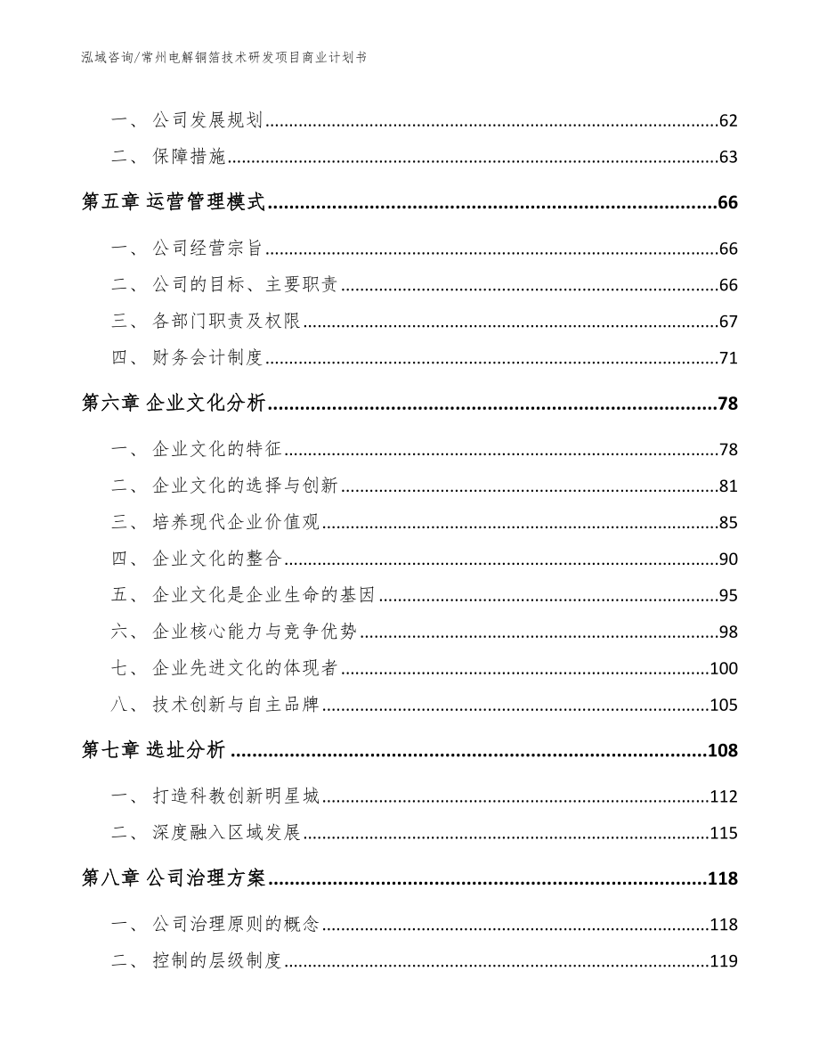 常州电解铜箔技术研发项目商业计划书（参考范文）_第4页