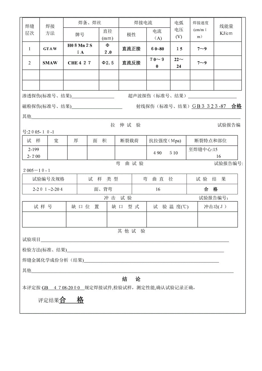 焊接工艺评定氩弧焊_第2页