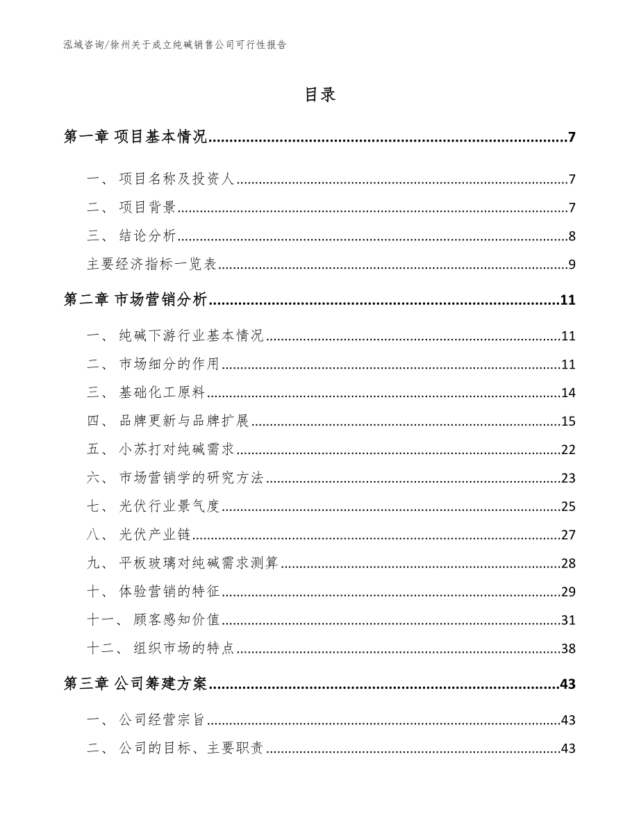 徐州关于成立纯碱销售公司可行性报告模板范文_第2页