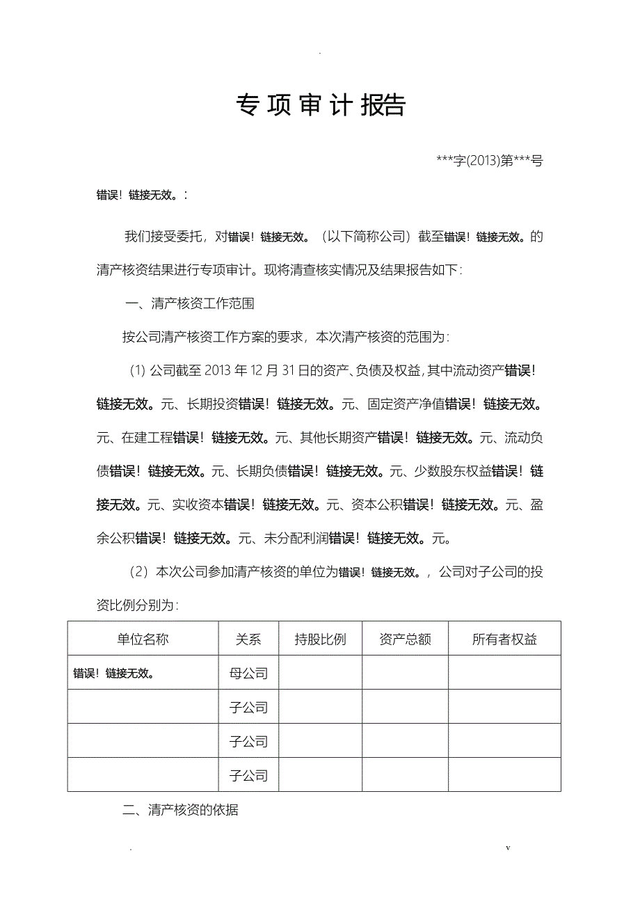 清产核资专项审计报告_第2页