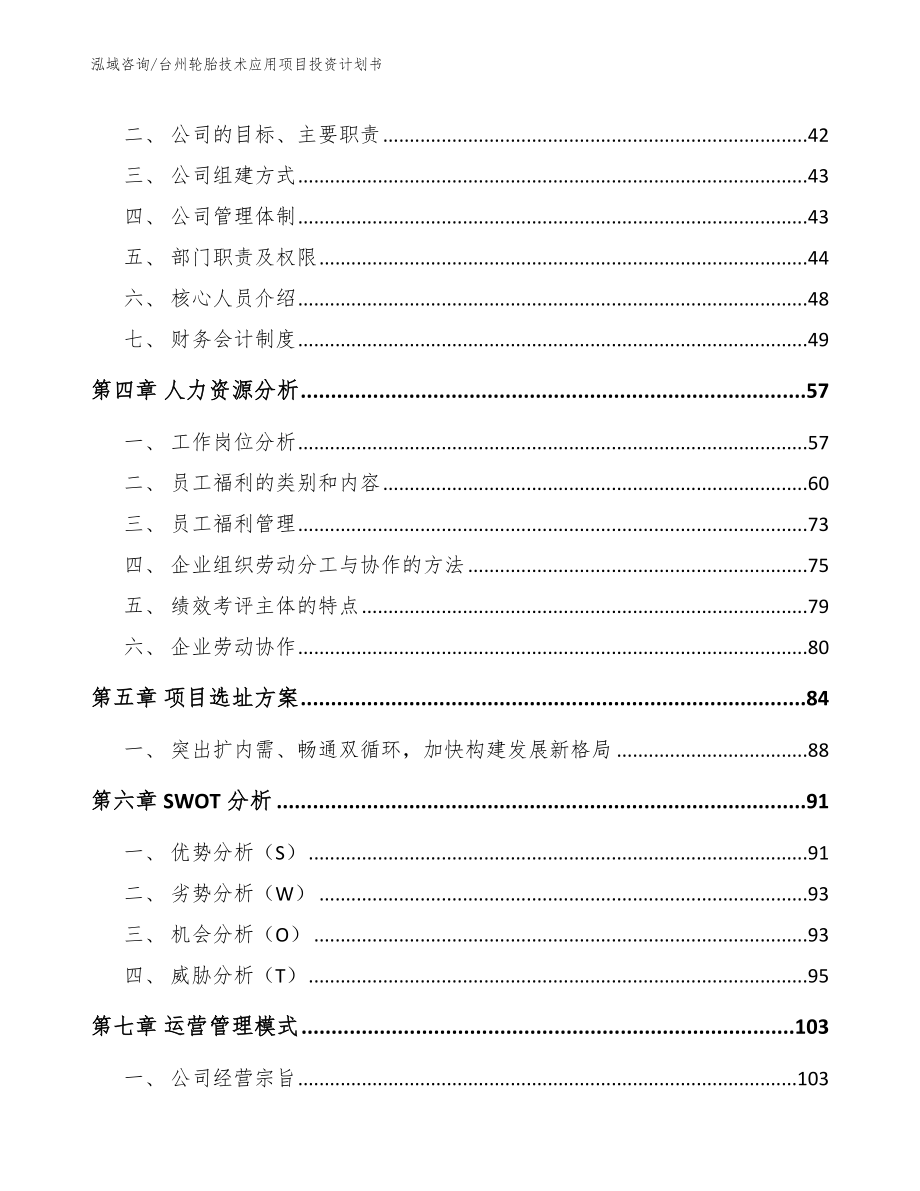 台州轮胎技术应用项目投资计划书（模板）_第3页