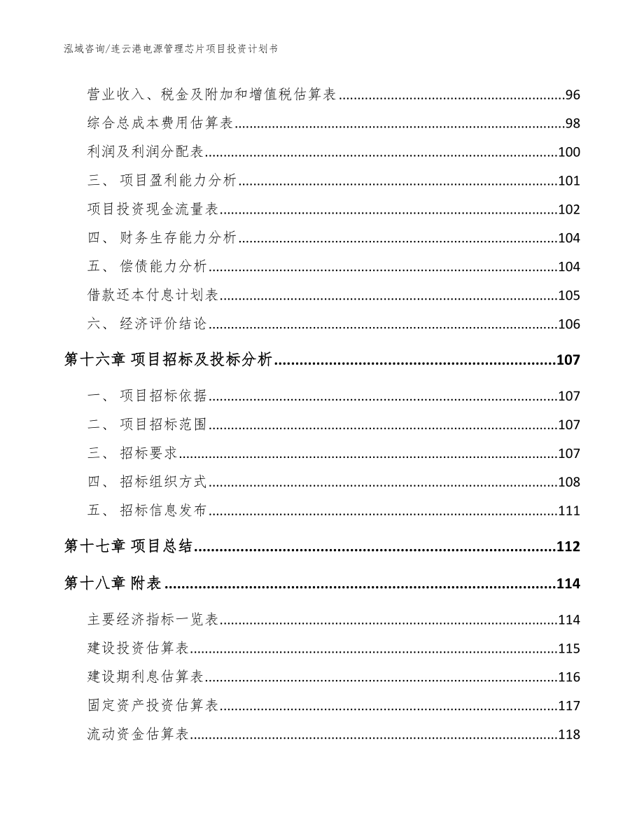 连云港电源管理芯片项目投资计划书（模板）_第5页
