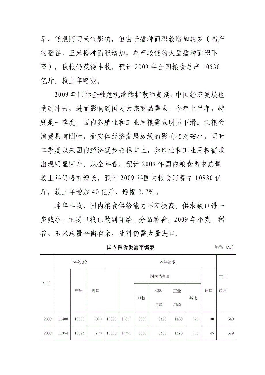 2009粮油市场供需平衡分析.doc_第2页