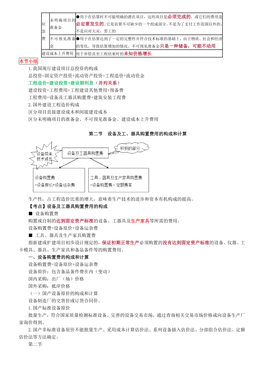 2019一级造价工程师计价经典笔记_第2页