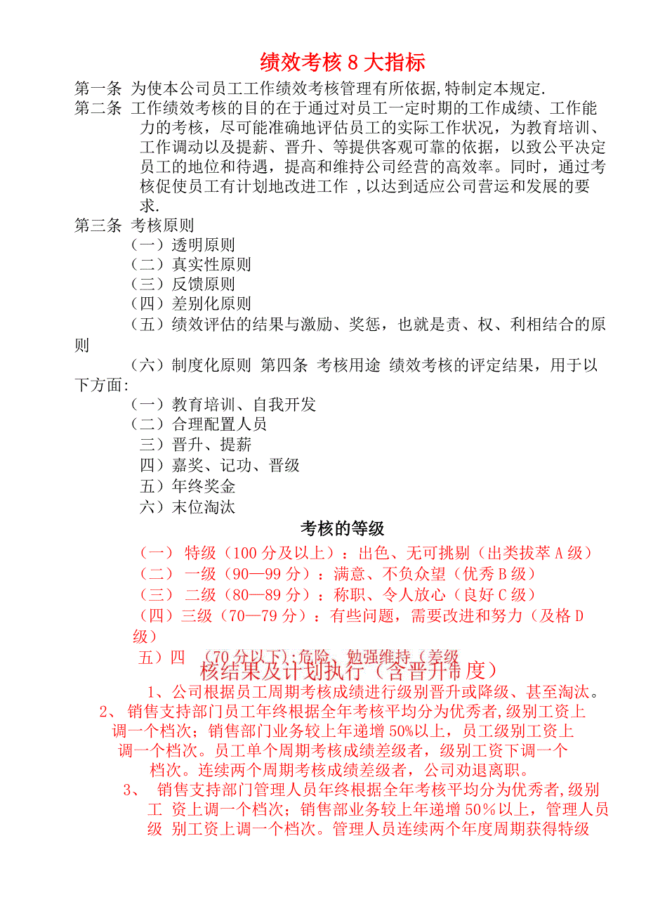 绩效考核结果运用(含晋升制度)_第1页