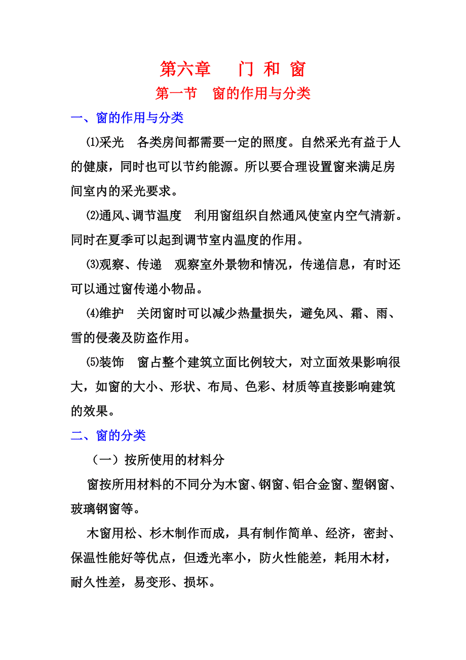 第六章 门 和 窗_第1页