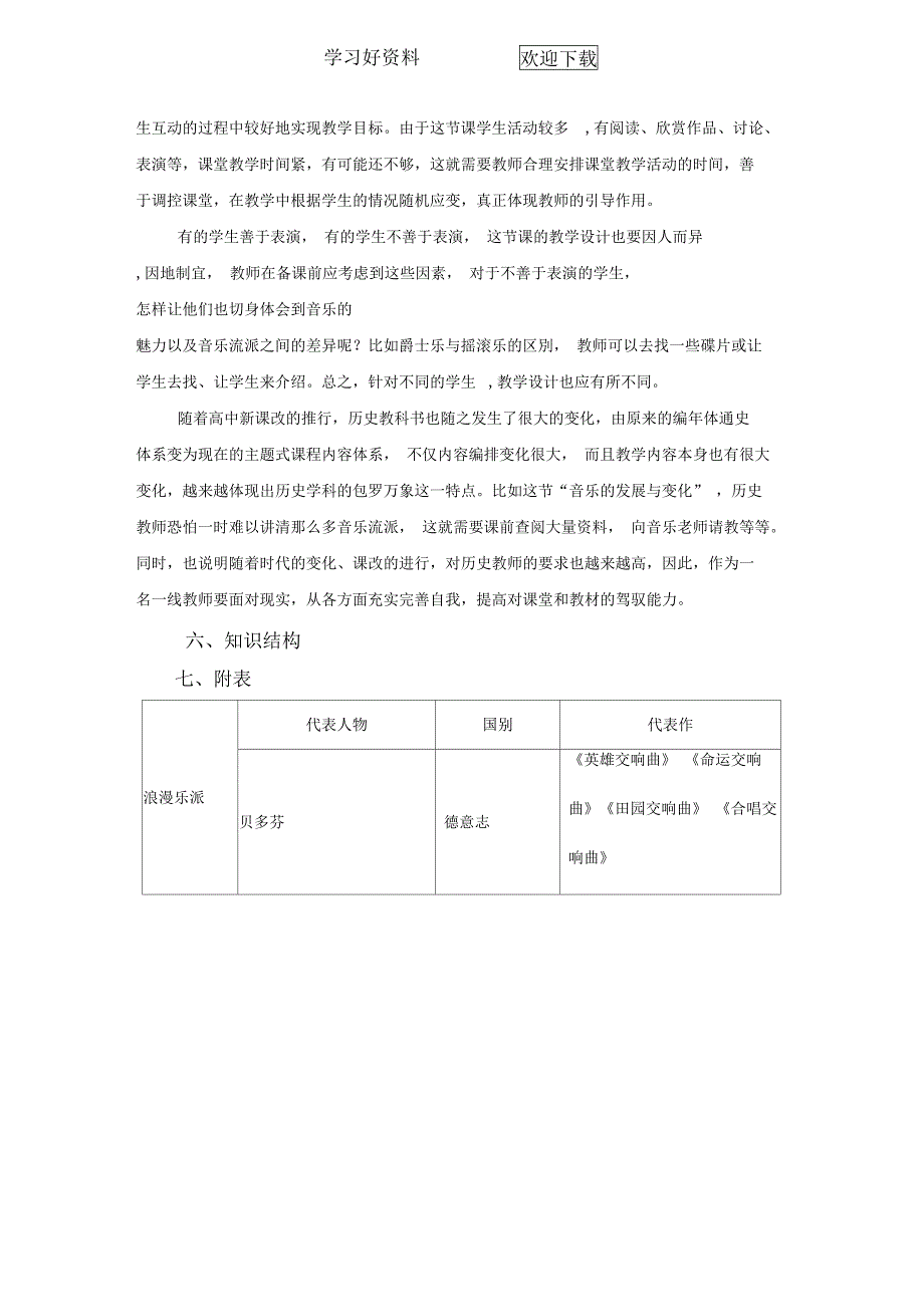 《音乐的发展与变化》教学设计_第4页