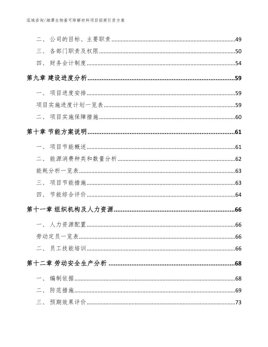 湘潭生物基可降解材料项目招商引资方案范文模板_第4页