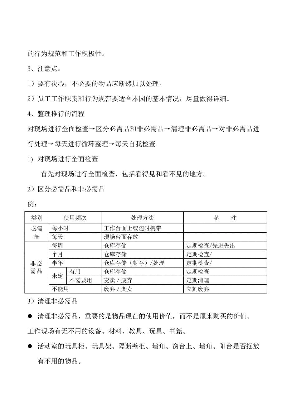 天桥区蓝天幼儿园6S管理操作手册_第5页