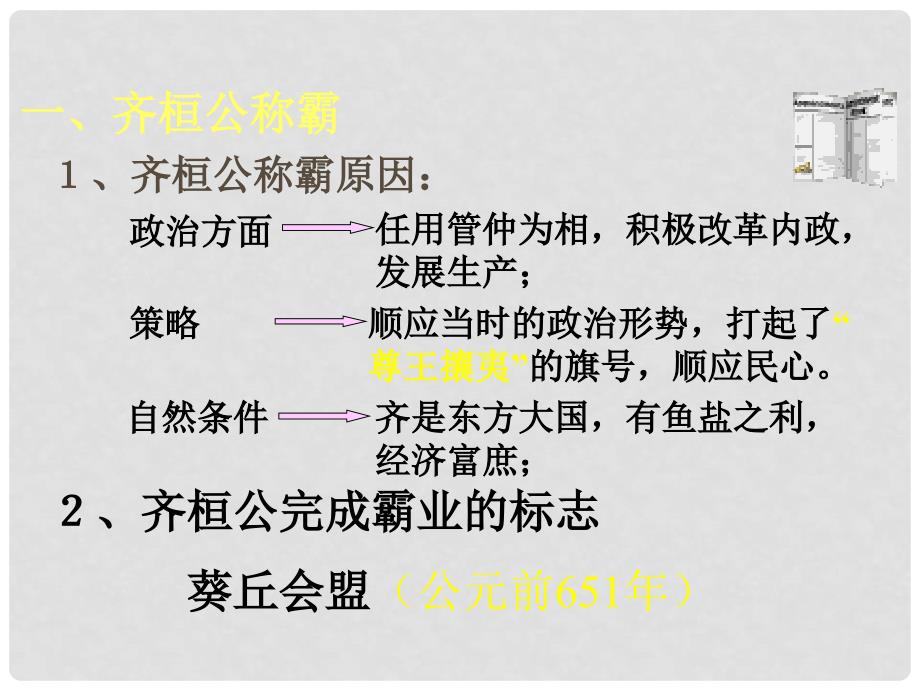 江苏省丹阳市七年级历史《五霸》课件新人教版_第4页