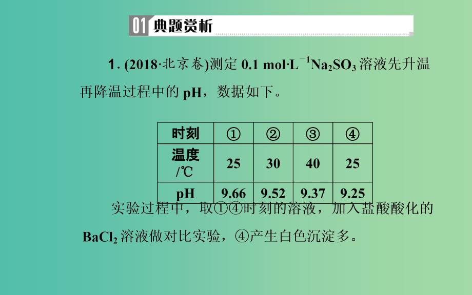 广东专版2019高考化学二轮复习第一部分专题九电解质溶液考点二溶液中的三大平衡课件.ppt_第3页