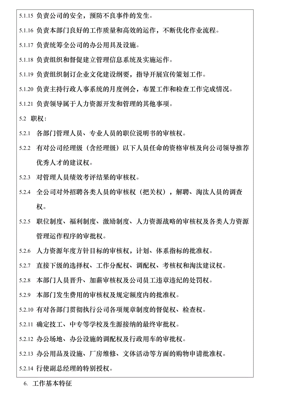 某电工公司人力资源管理体系岗位职责说明书_第4页