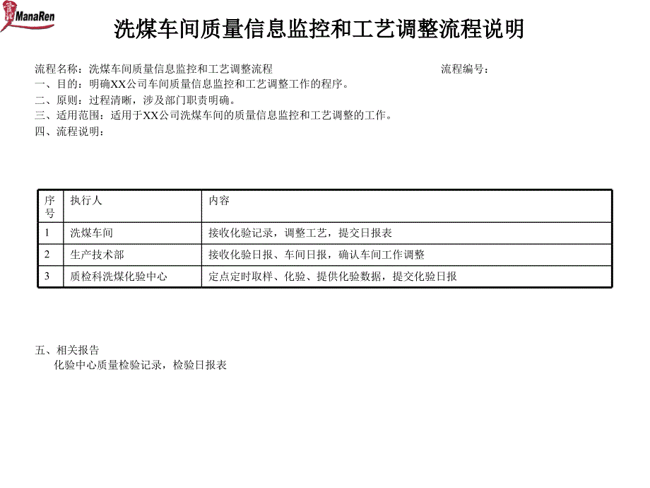 化工行业洗煤车间质量信息反馈与工艺调整流程_第2页