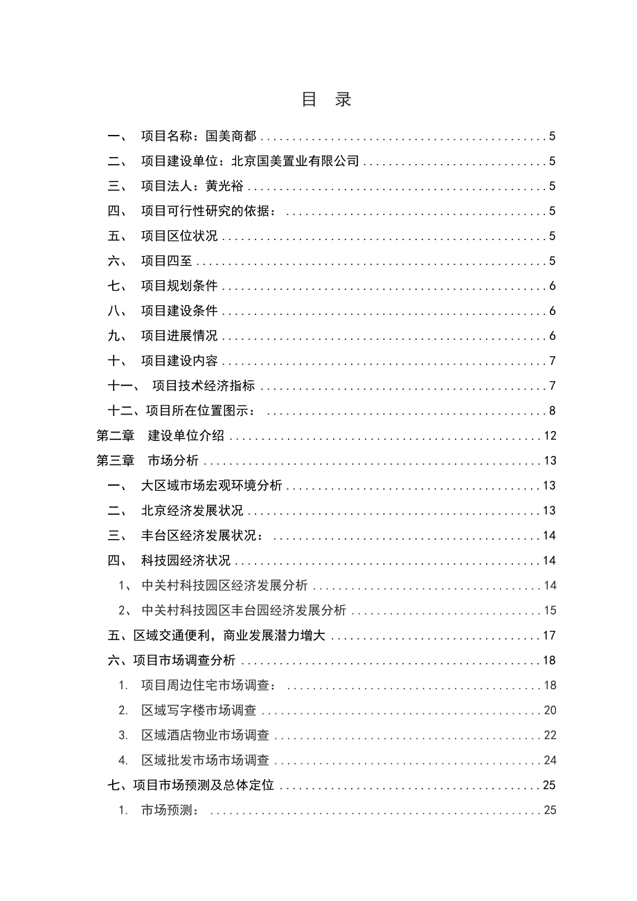 国美集团商都项目可行性研究报告全49p_第3页