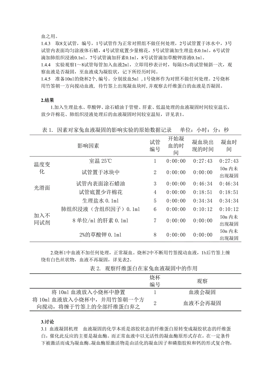 影响家兔血液凝固的因素 仅供参考.doc_第2页