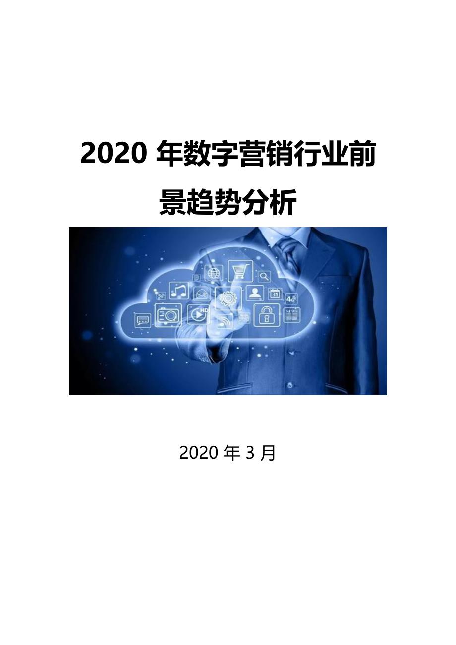 2020数字营销行业前景分析报告_第1页