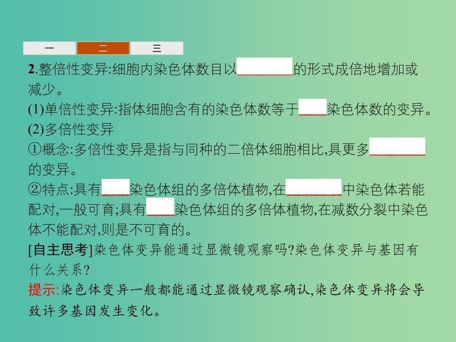 2019年高中生物第三章遗传和染色体3.3染色体变异及其应用课件苏教版必修2 .ppt_第5页