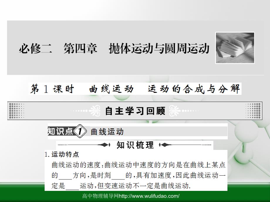 高考物理一轮复习精品课件抛体运动与圆周运动_第2页