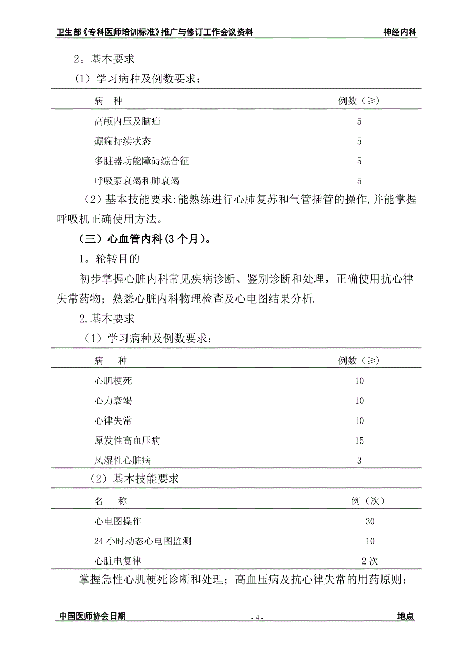 神经内科医师培训细则_第4页