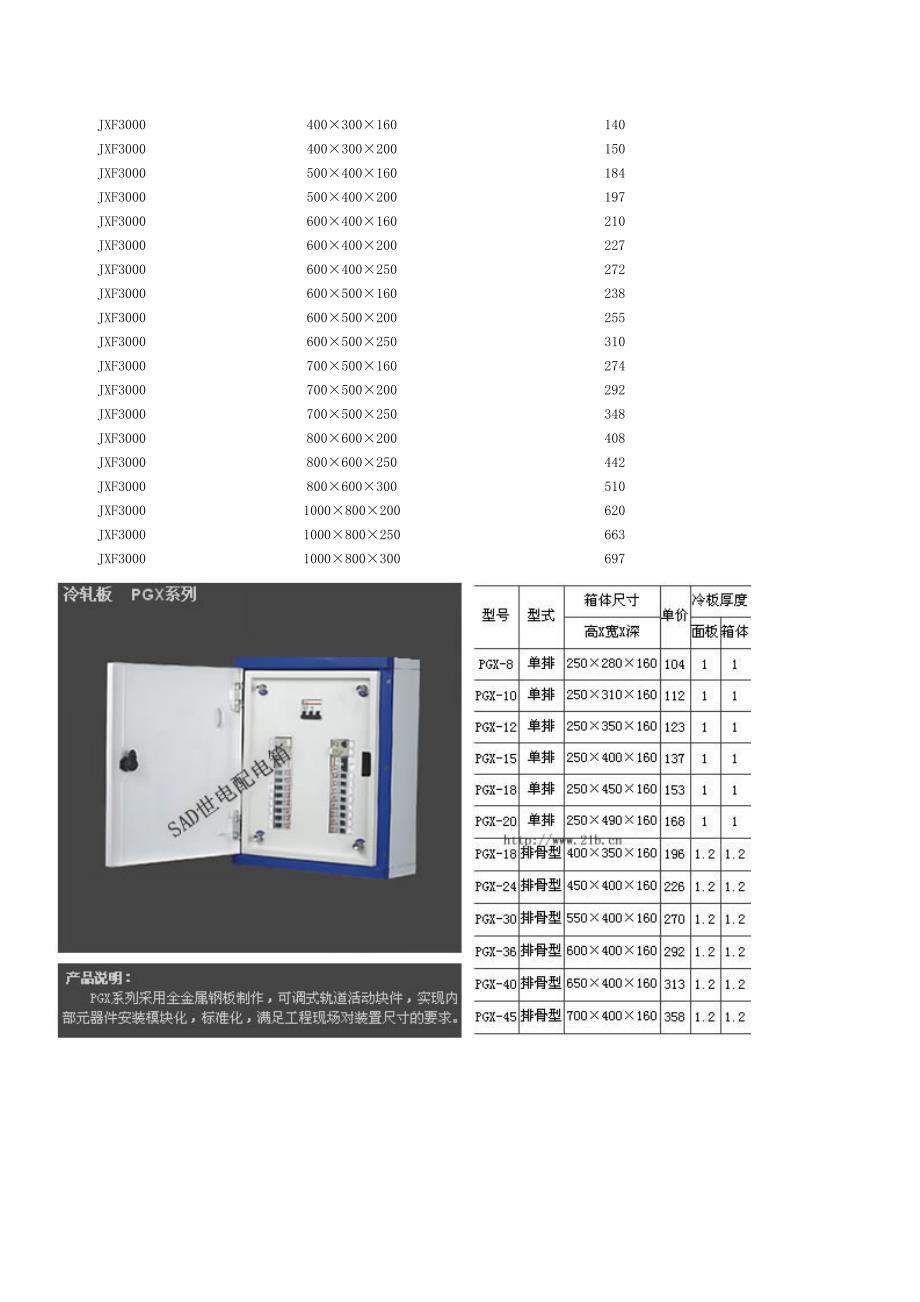 配电箱型号价格尺寸_第3页