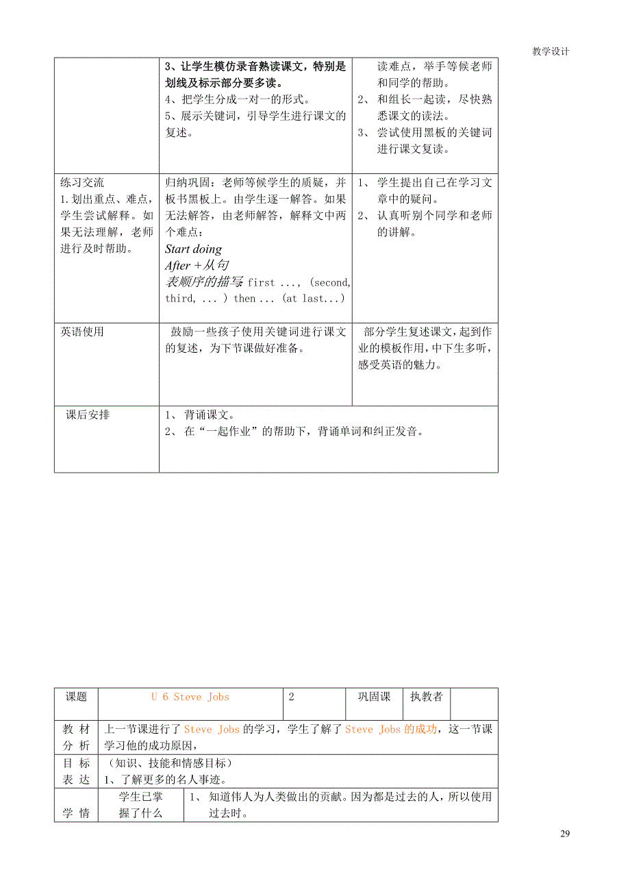 六年级U6SteveJobs教学设计_第2页