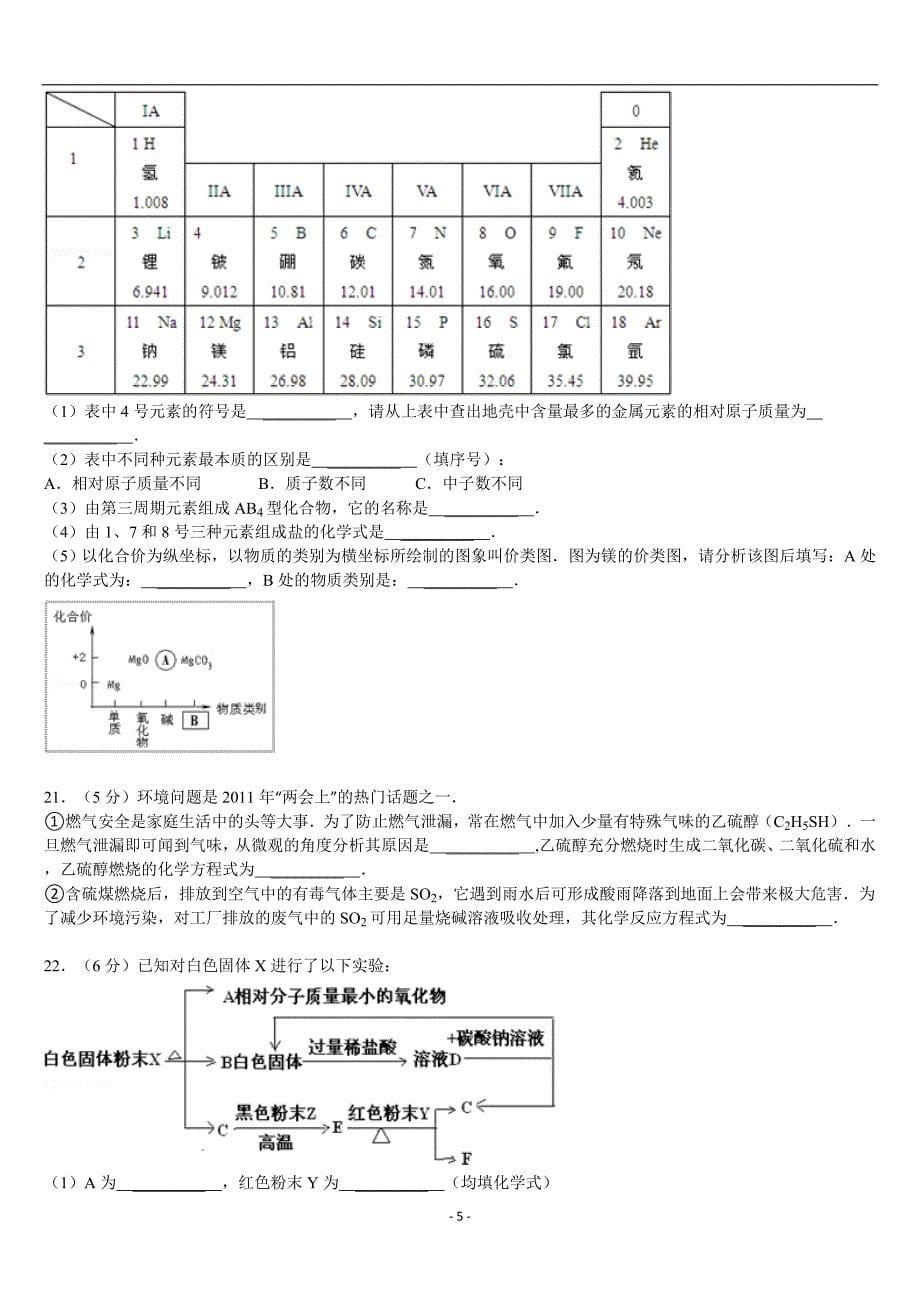 12012年广东省佛山市南海区中考化学模拟试卷_第5页