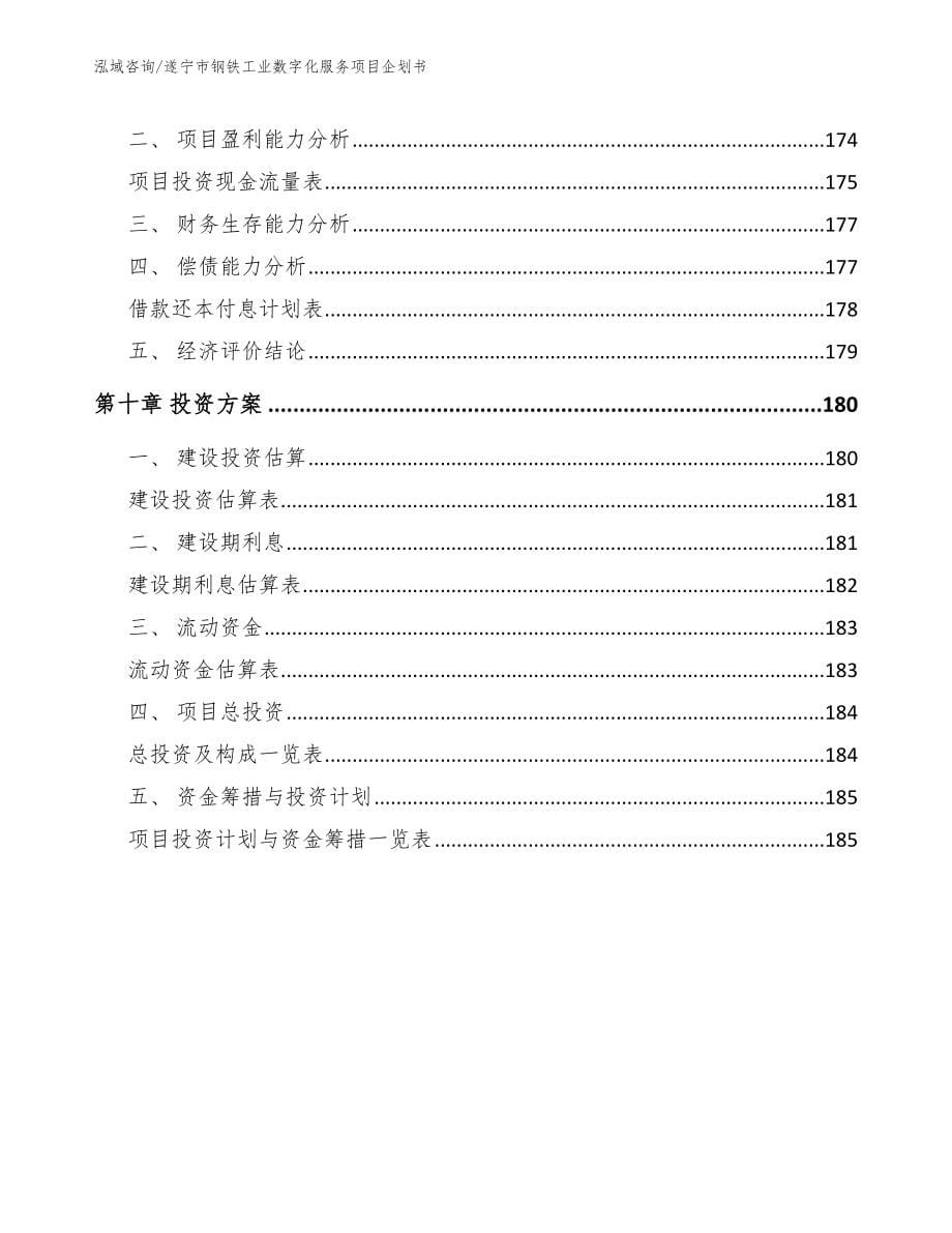 遂宁市钢铁工业数字化服务项目企划书_第5页