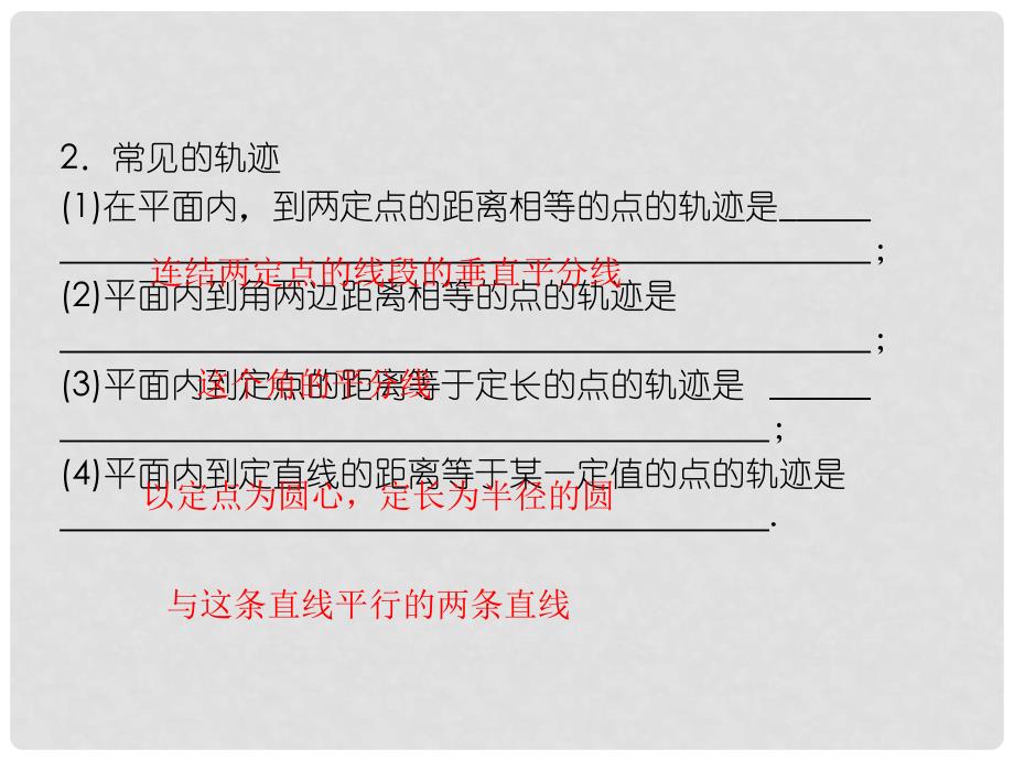 高考数学 8.9 曲线与方程知识研习课件 理（通用版）_第3页