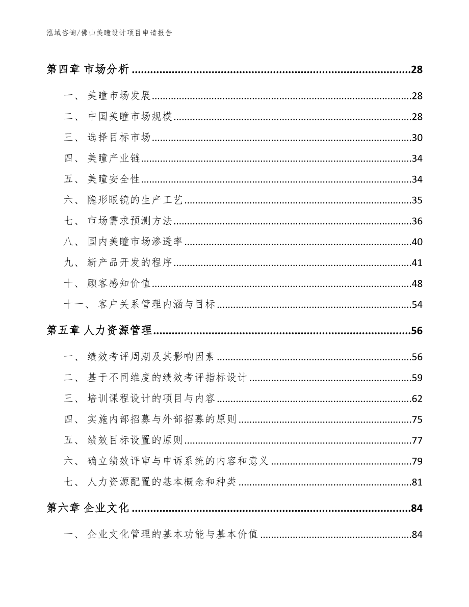 佛山美瞳设计项目申请报告_范文_第2页