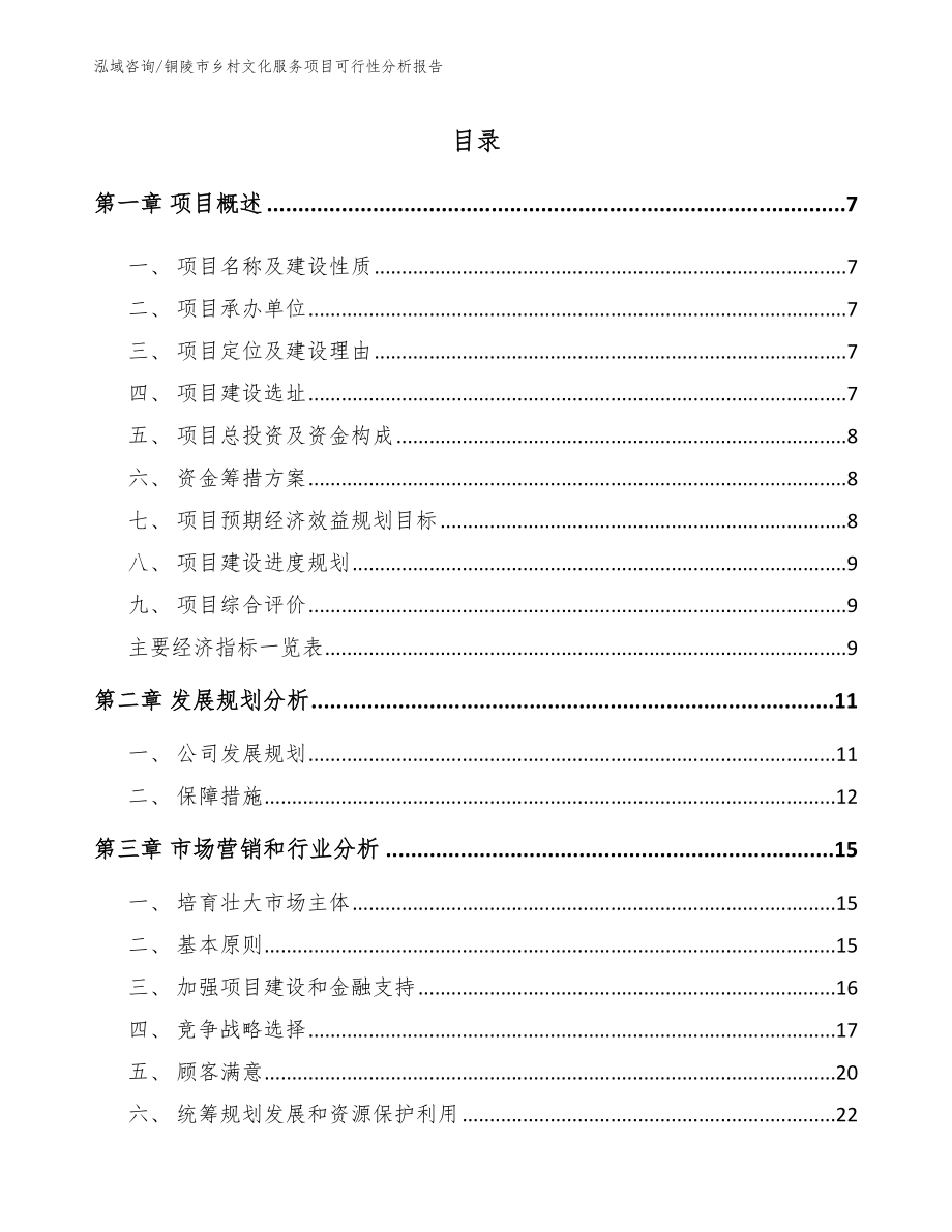 铜陵市乡村文化服务项目可行性分析报告_第2页