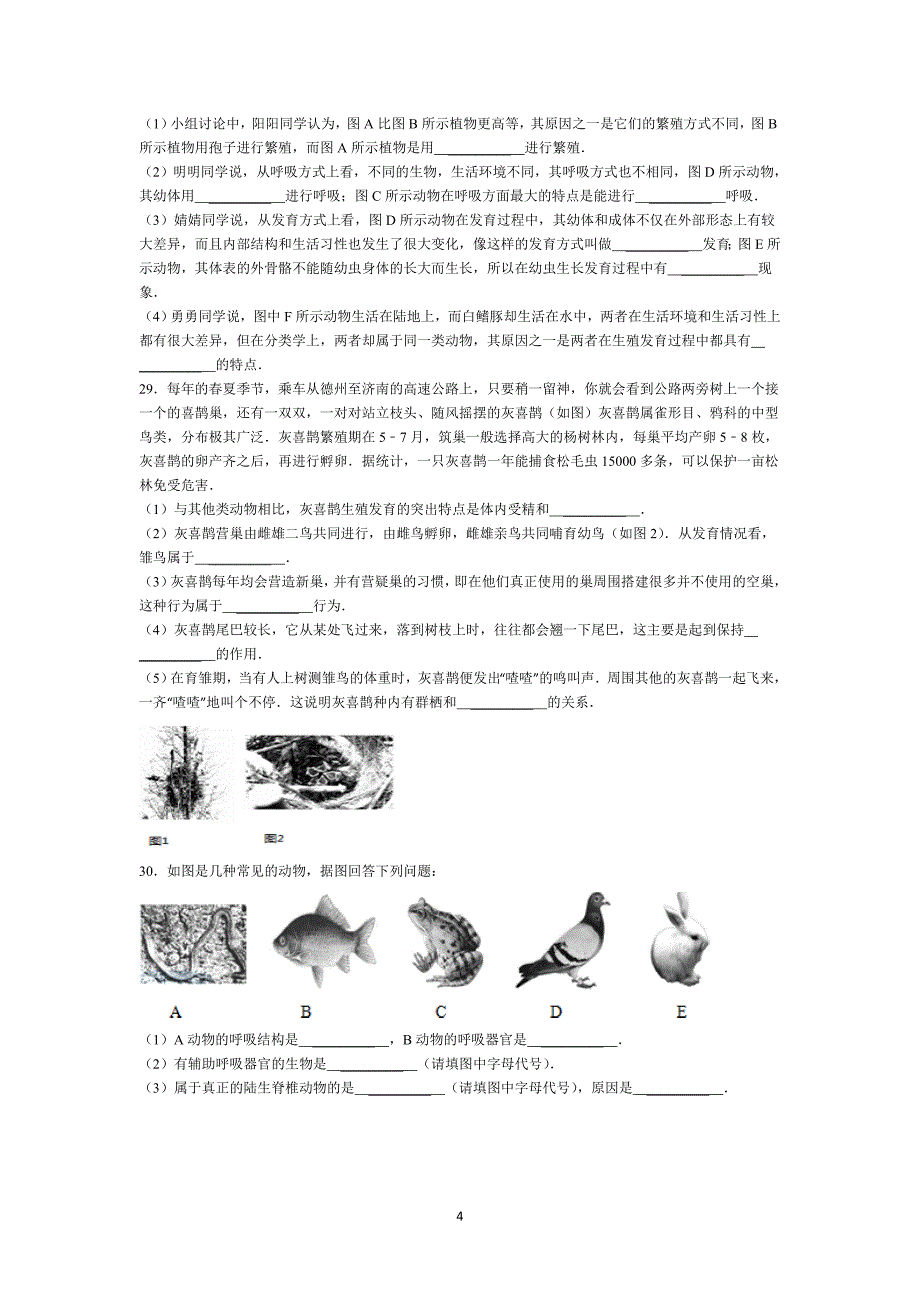 8生物上册1章题20151_第4页