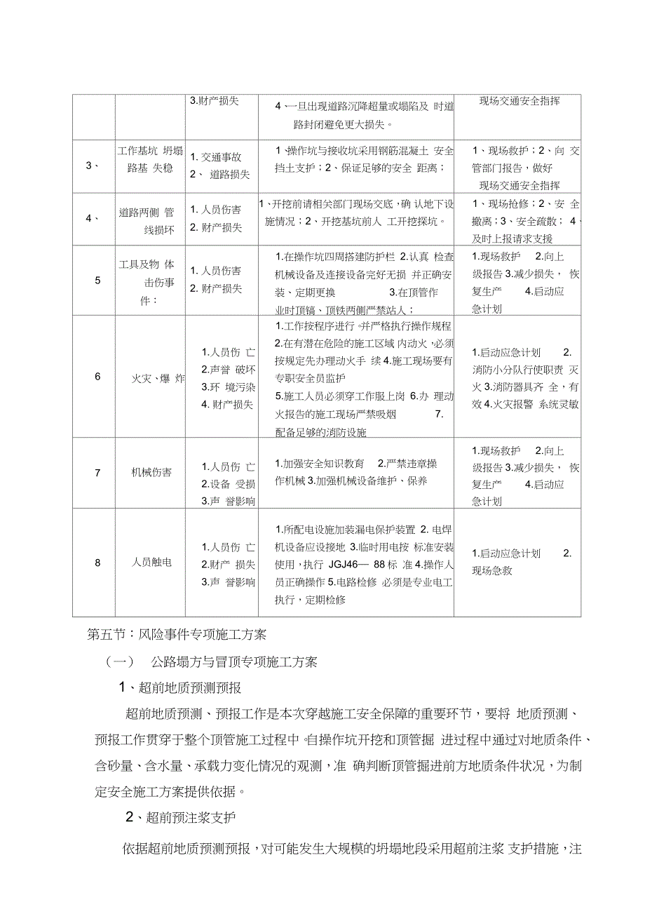 顶管施工应急预案（完整版）_第4页