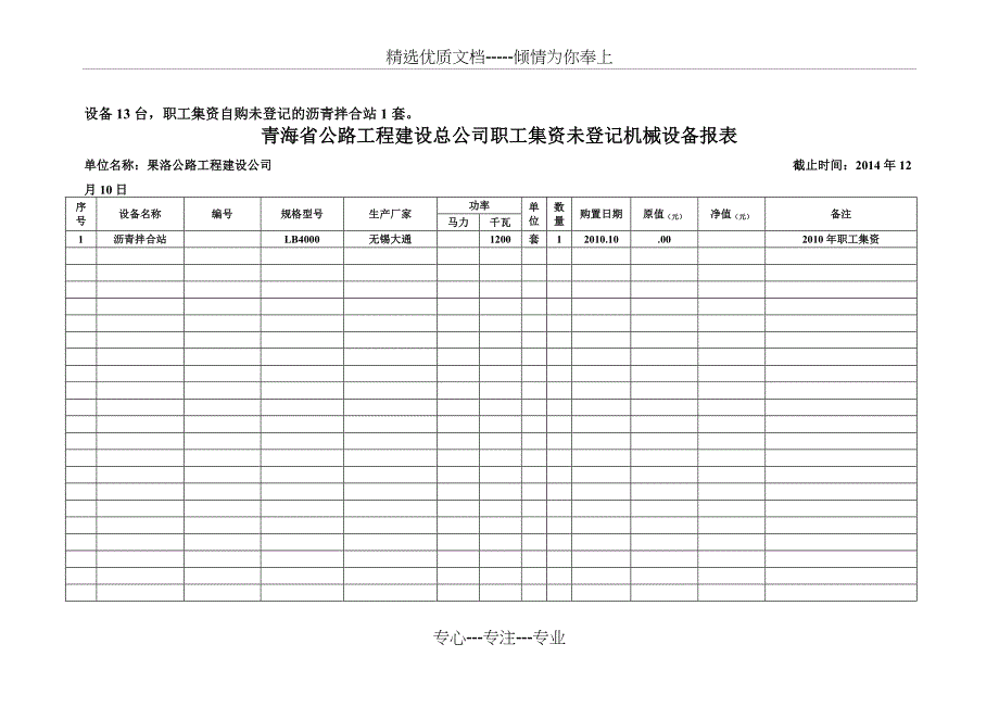 果洛公司2014年年终机械报表x_第3页