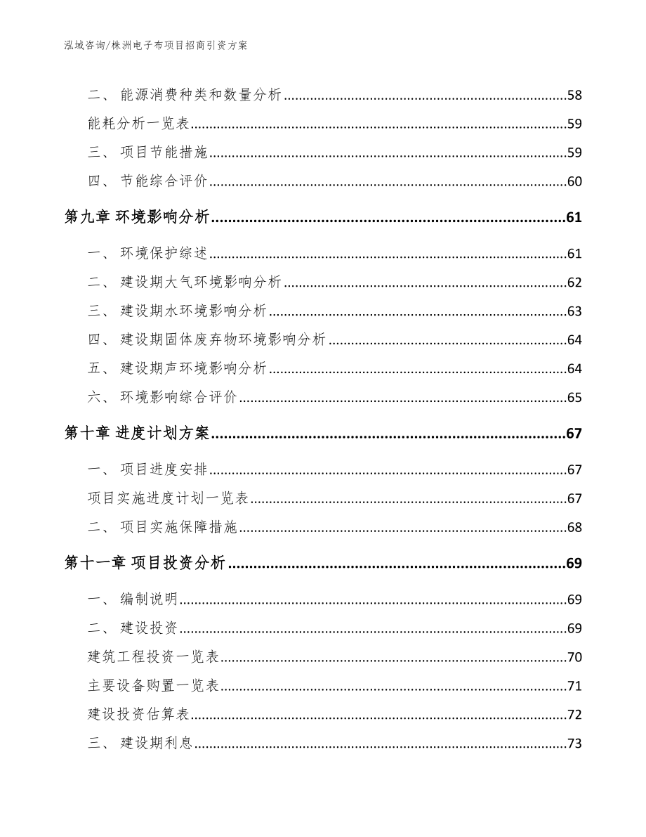 株洲电子布项目招商引资方案【模板】_第3页