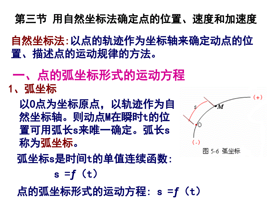 掌握用自然坐标法求点的速度、加速度的方法步骤.ppt_第2页