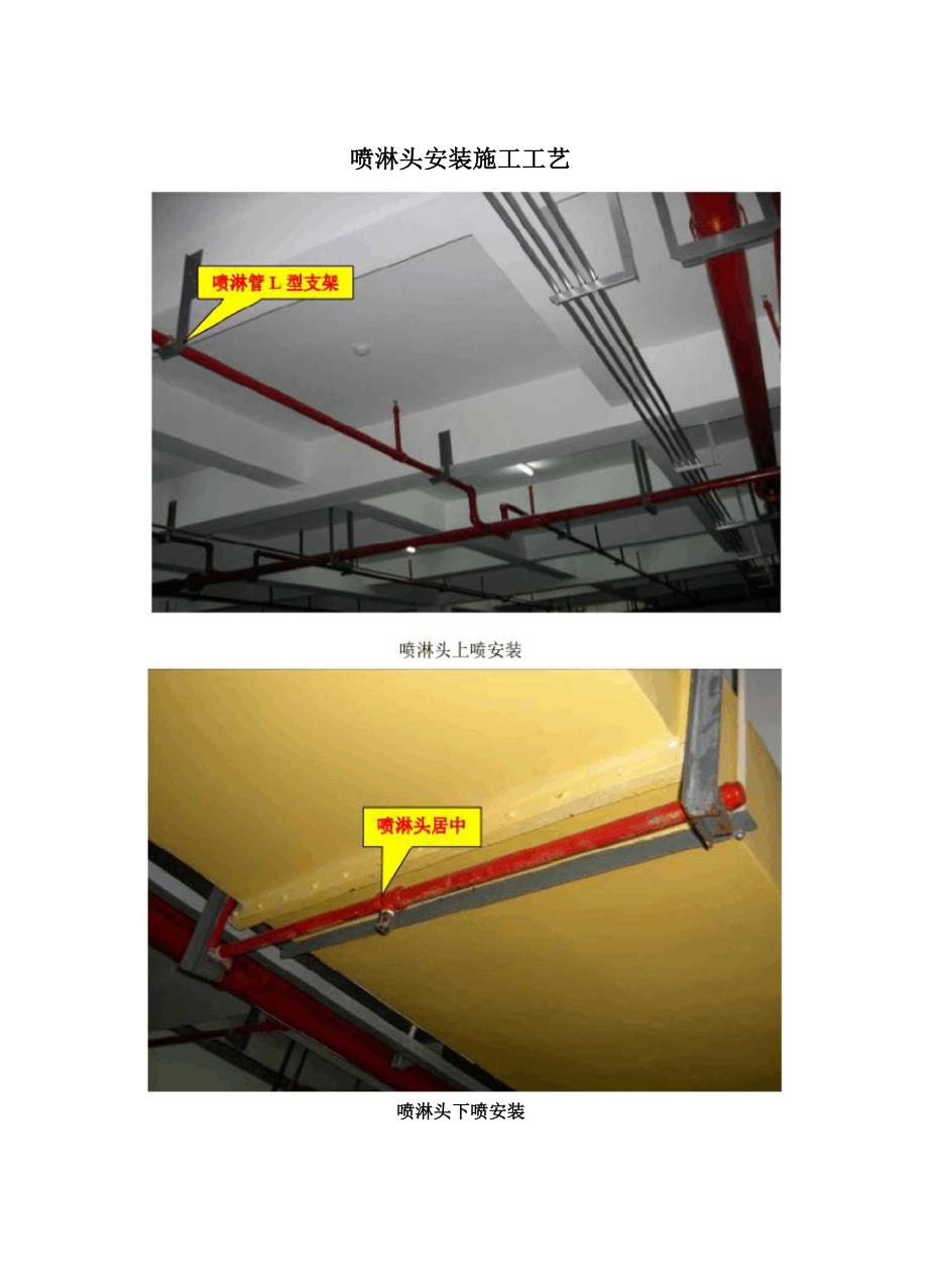 喷淋头安装施工工艺_第1页