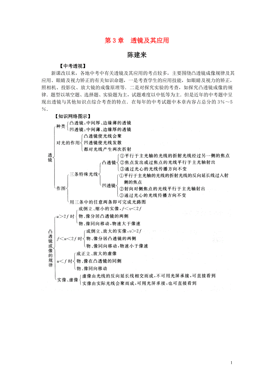 透镜及其应用复习_第1页