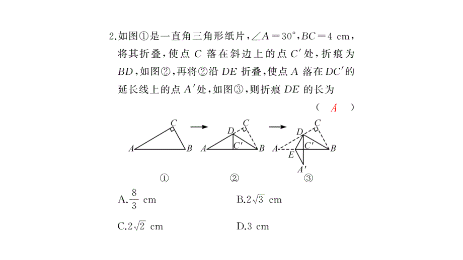 专题训练(二)　利用勾股定理解决问题_第3页