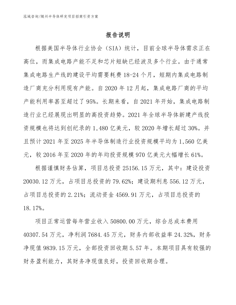 南京关于成立半导体研发公司可行性报告_第2页