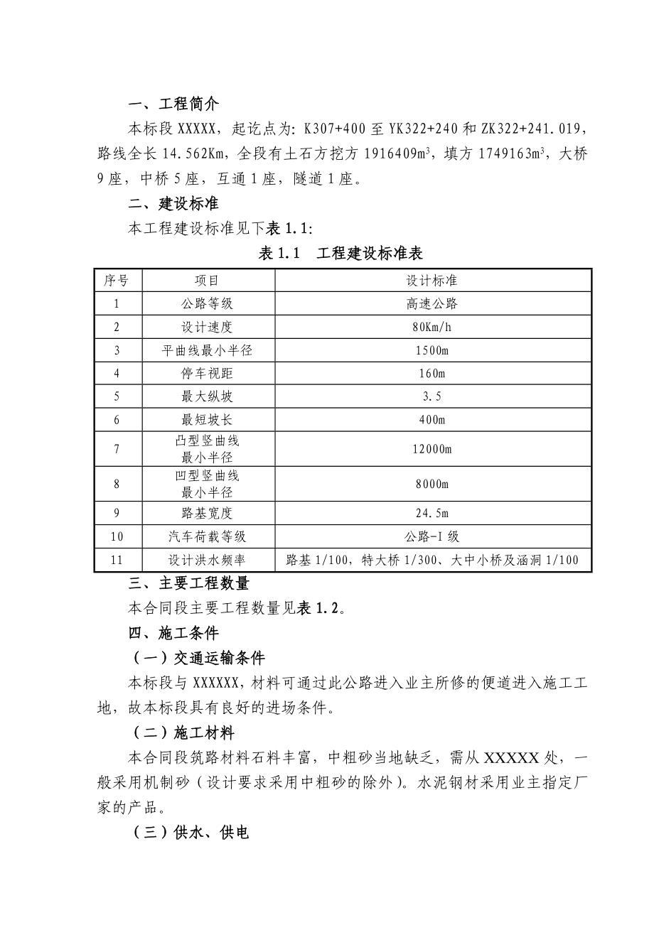 XX高速公路总体实施施工组织设计方案_第3页