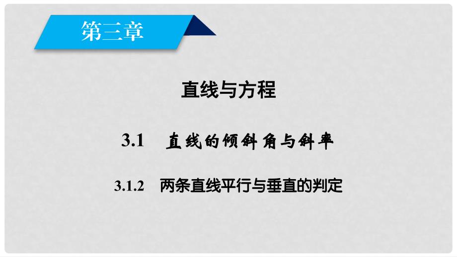 高中数学 3.1 直线的倾斜角与斜率 3.1.2 两条直线平行与垂直的判定课件 新人教A版必修2_第2页